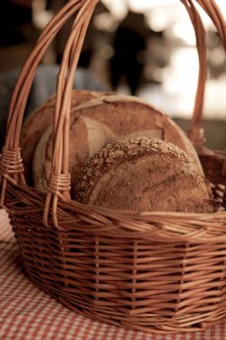 Lezzetli doğal estetik fırınlanmış ekmek