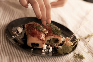 Lezzetli doğal estetik fırınlanmış ekmek