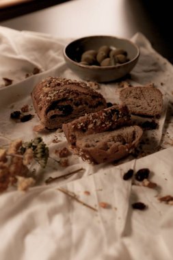 Lezzetli doğal estetik fırınlanmış ekmek