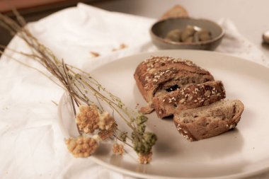 Lezzetli doğal estetik fırınlanmış ekmek