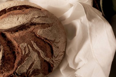 Lezzetli doğal estetik fırınlanmış ekmek