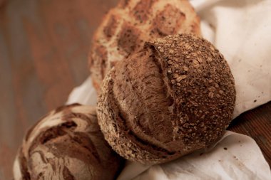 Lezzetli doğal estetik fırınlanmış ekmek