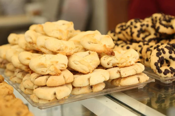 Grupo Galletas Surtidas Chip Chocolate Pasas Avena Chocolate Blanco —  Fotos de Stock