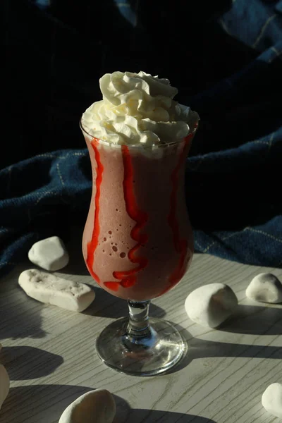 Iced Coffee Milk Iced Coffee Latte Woman Holding Glass Cup — Stockfoto