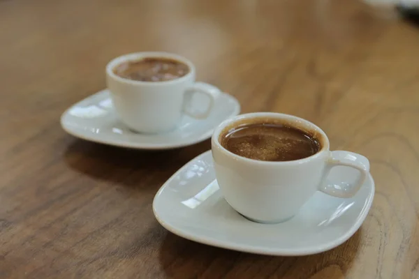 Kopp Turkiskt Kaffe Bordet — Stockfoto