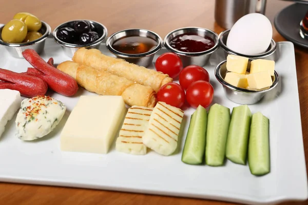 Rich Delicious Turkish Breakfast Stock Image