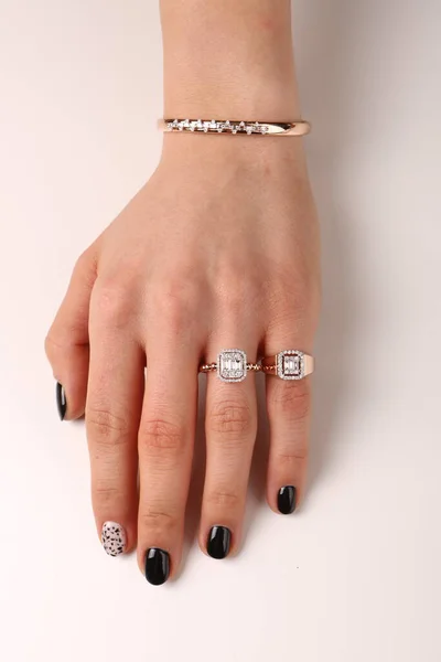 Diamond Jewelry Luxury Fashion Jewelry — Stock Photo, Image