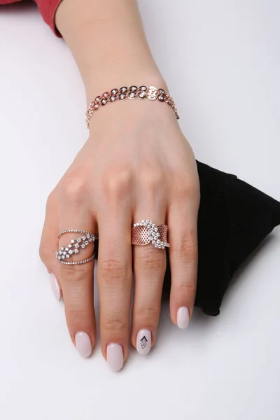 Diamond Jewelry Luxury Fashion Jewelry — Stock Photo, Image