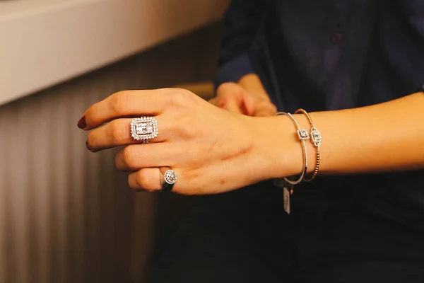 Diamanten Sieraden Luxe Fashion Sieraden — Stockfoto