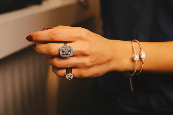 Diamanten Sieraden Luxe Fashion Sieraden — Stockfoto