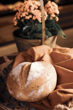Lezzetli doğal estetik fırınlanmış ekmek