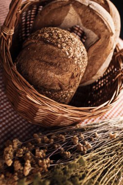 Lezzetli doğal estetik fırınlanmış ekmek