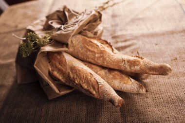 Lezzetli doğal estetik fırınlanmış ekmek