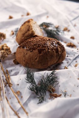 Lezzetli doğal estetik fırınlanmış ekmek