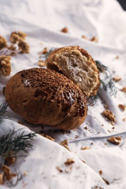 Lezzetli doğal estetik fırınlanmış ekmek