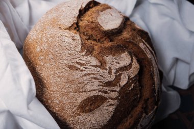 Lezzetli doğal estetik fırınlanmış ekmek