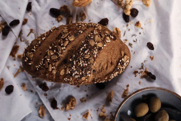 Lezzetli doğal estetik fırınlanmış ekmek