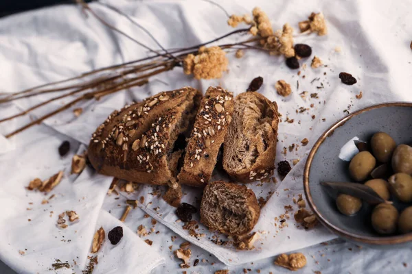 Lezzetli doğal estetik fırınlanmış ekmek