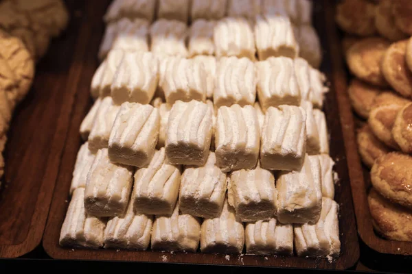 Grupo Galletas Surtidas Chip Chocolate Pasas Avena Chocolate Blanco — Foto de Stock