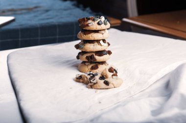 Koyu çikolata parçaları ile tanımlama