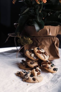 Koyu çikolata parçaları ile tanımlama