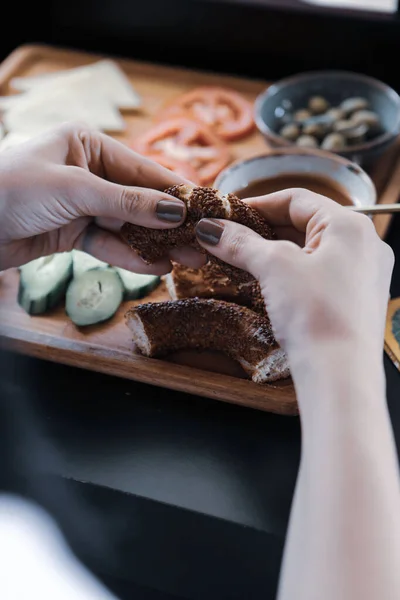 Reichhaltiges Und Köstliches Türkisches Frühstück — Stockfoto