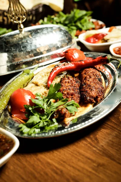 Turco Árabe Tradicional Ramadã Kebab — Fotografia de Stock