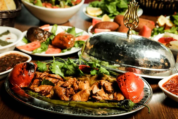 Turco Árabe Tradicional Ramadán Kebab —  Fotos de Stock