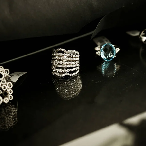 Diamond Jewelry Luxury Fashion Jewelry — Stock Photo, Image