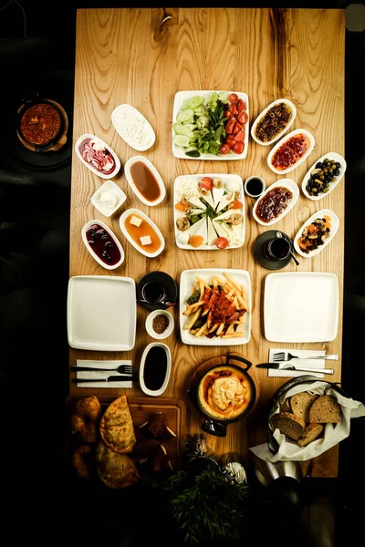 Pequeno Almoço Turco Rico Delicioso — Fotografia de Stock