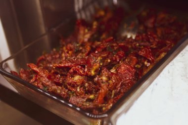 Geleneksel Türk ve Yunan yemek meze masası