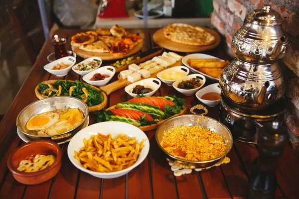 Table Traditionnelle Turque Grecque Meze — Photo