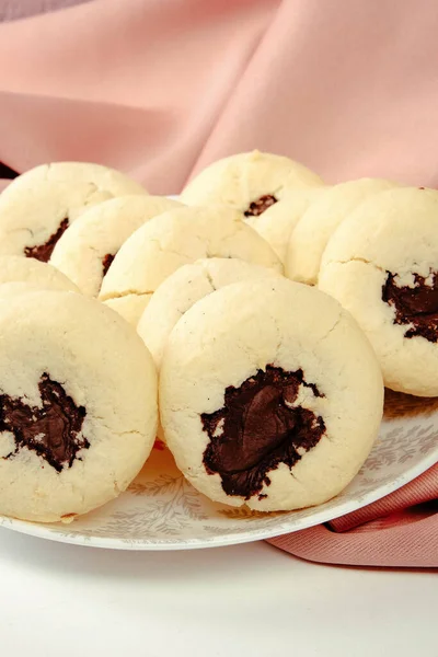 ダーク チョコレート チップ クッキー — ストック写真