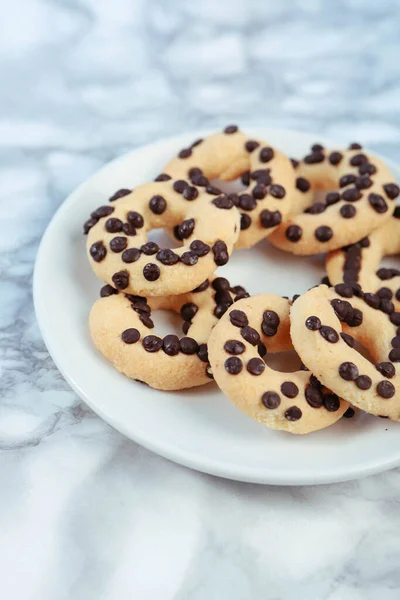 ダーク チョコレート チップ クッキー — ストック写真