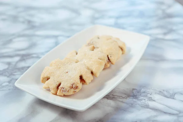 Biscoitos Com Chips Chocolate Escuro — Fotografia de Stock