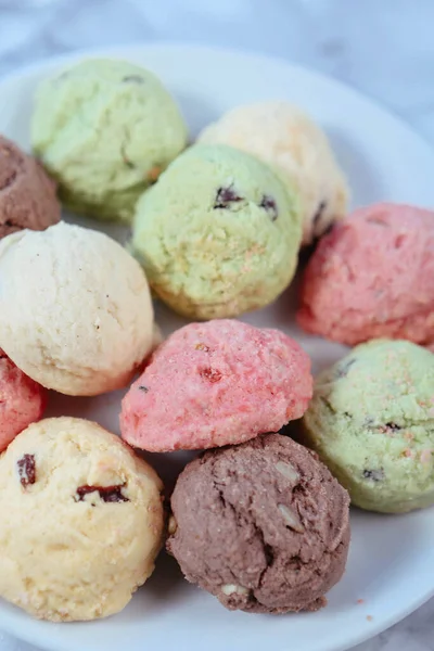 Galletas Con Chispas Chocolate Negro — Foto de Stock