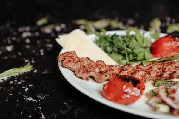 Török Arab Hagyományos Ramadán Kebab — Stock Fotó