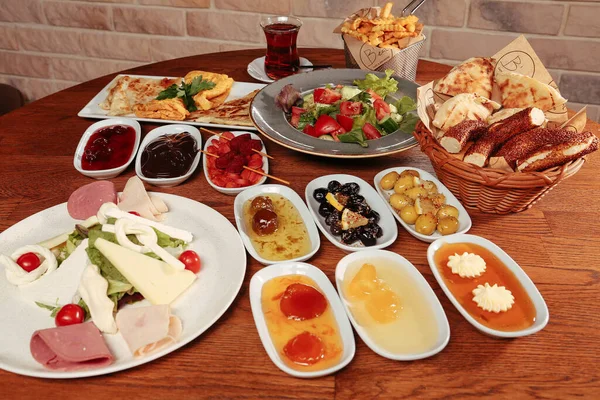 Bohaté Chutné Turecké Snídaně — Stock fotografie