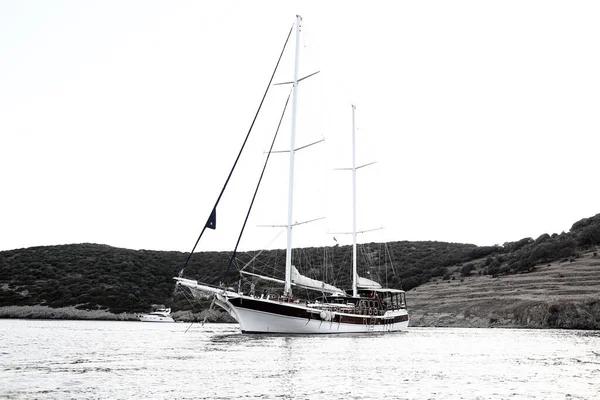 Yacht Moteur Dans Mer — Photo