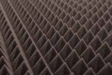 Stüdyo ses akustik köpük arka plan yakın çekim