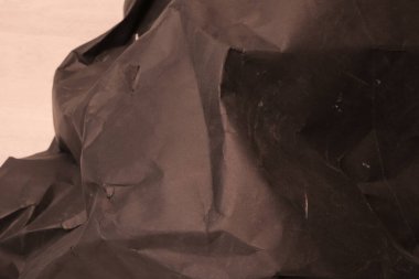 siyah buruşmuş kağıt arkaplan grunge doku arkaplanı
