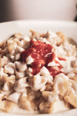 Türk mantı manlama plaka üzerinde