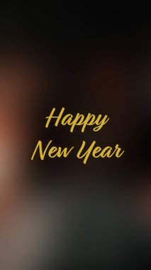 Arka plan bulanık. Mutlu yıllar.