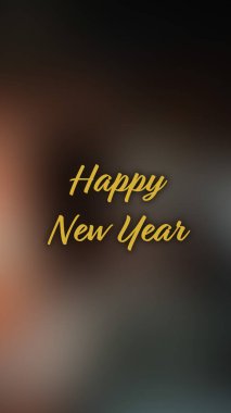 Arka plan bulanık. Mutlu yıllar.