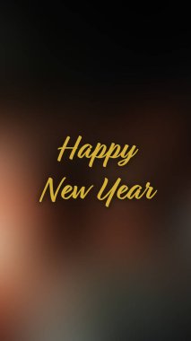 Arka plan bulanık. Mutlu yıllar.