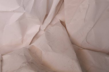 Beyaz buruşmuş kağıt arkaplan grunge doku arkaplanı