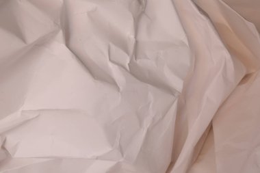 Beyaz buruşmuş kağıt arkaplan grunge doku arkaplanı