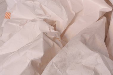 Beyaz buruşmuş kağıt arkaplan grunge doku arkaplanı