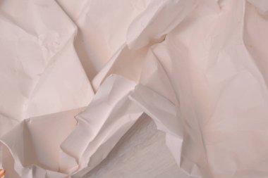 Beyaz buruşmuş kağıt arkaplan grunge doku arkaplanı