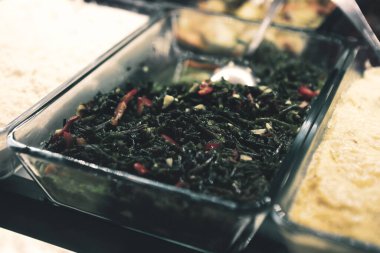 Geleneksel Türk ve Yunan yemek meze masası